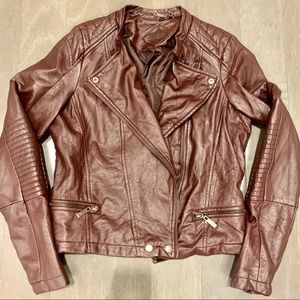 Faux leather jacket